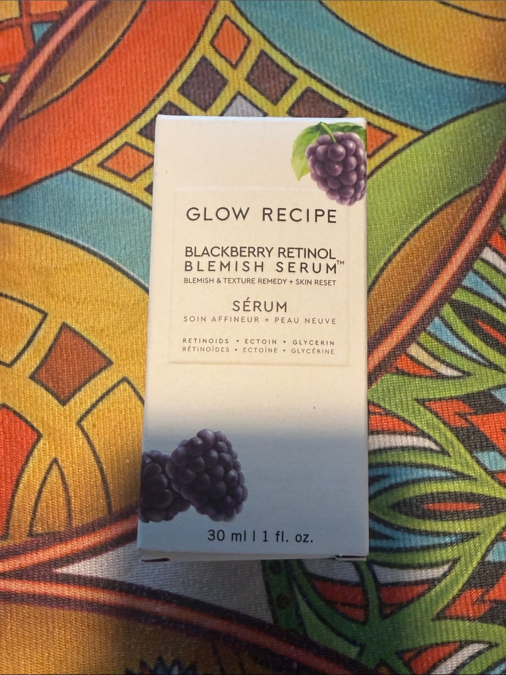 Glow Recipe Blackberry Retinol Blemish Serum - White, Purple, Green
